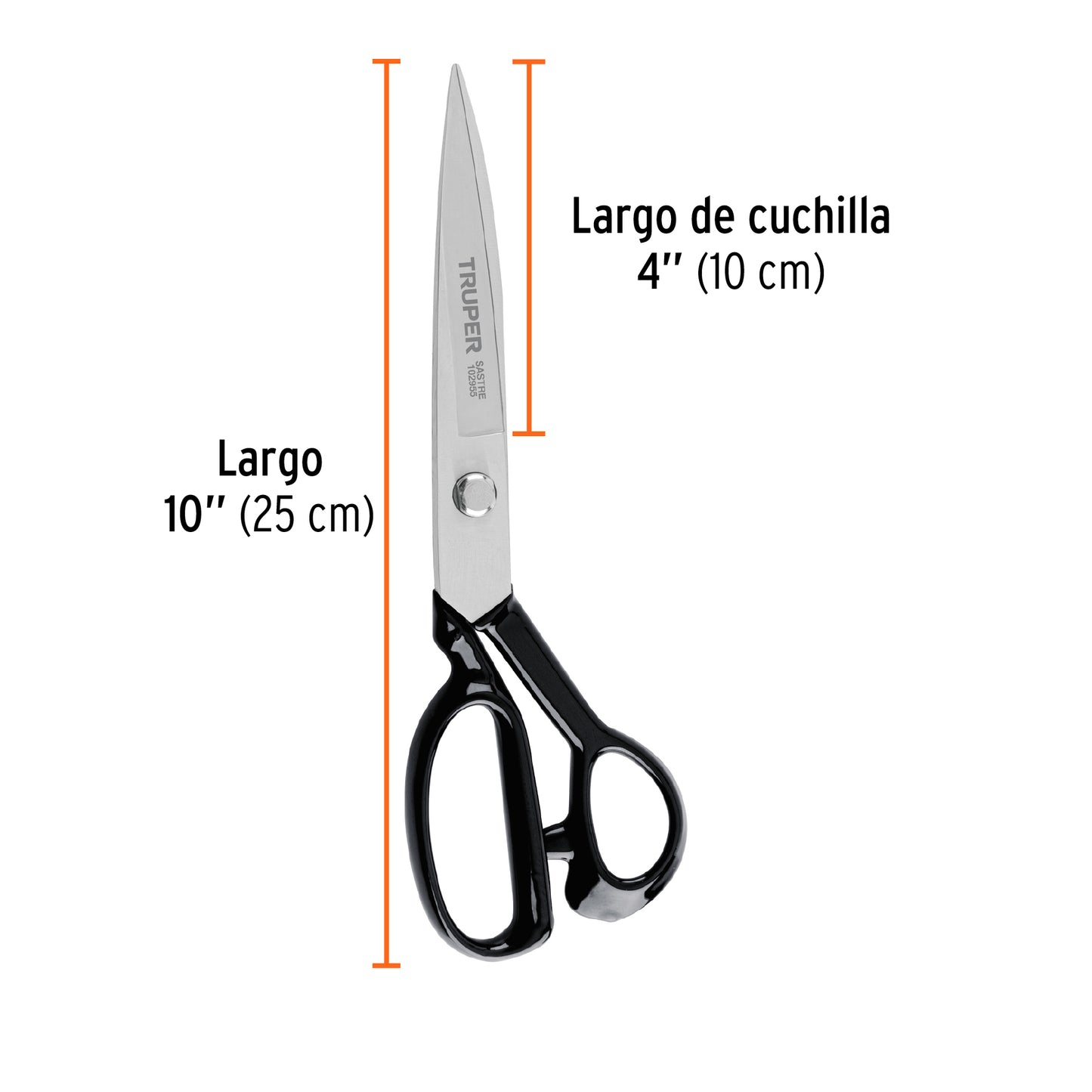 Tijera 10' para sastre, TRUPER