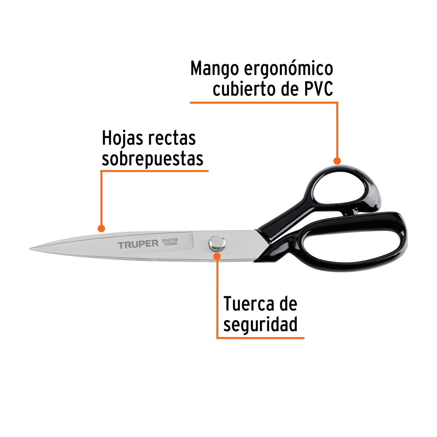 Tijera 11' para sastre, TRUPER