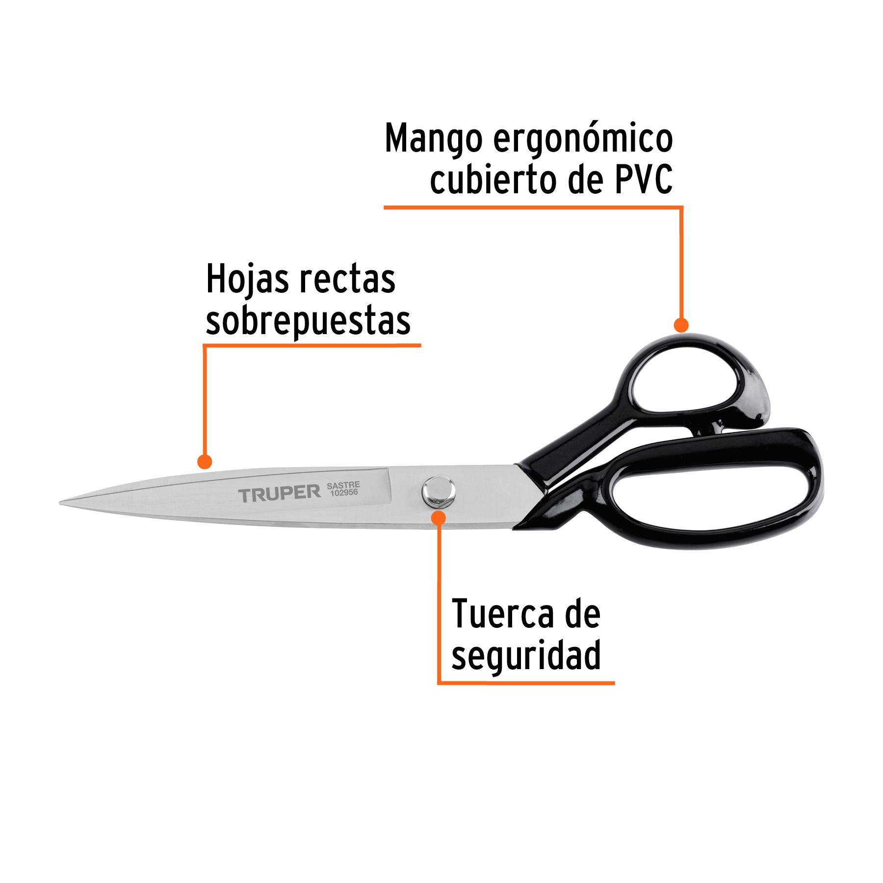 Tijera 11' para sastre, TRUPER