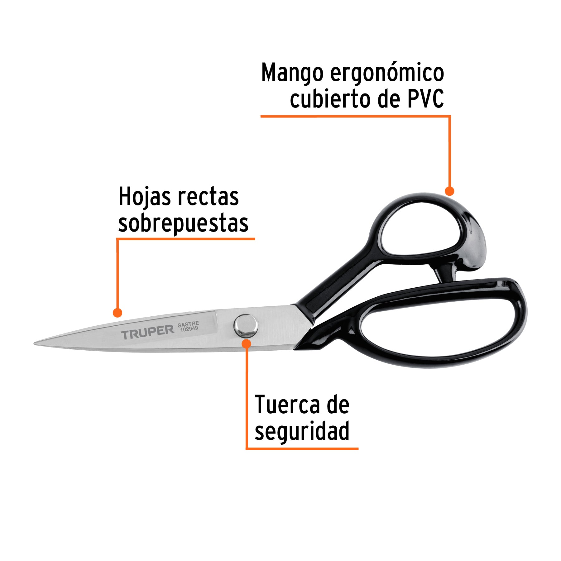 Tijera 8' para sastre, TRUPER