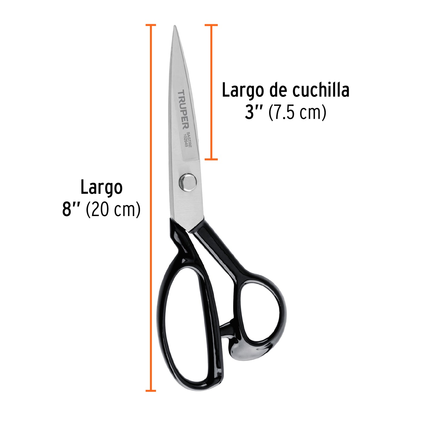 Tijera 8' para sastre, TRUPER