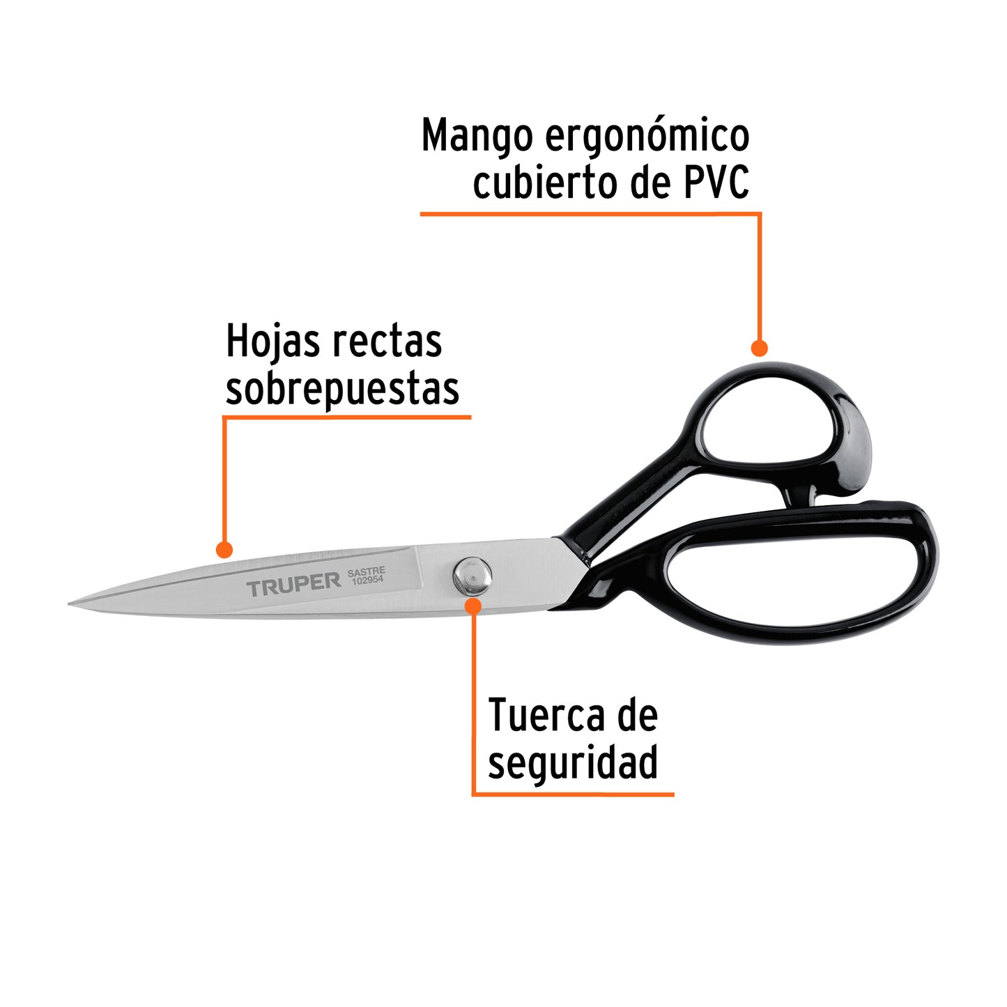 Tijera 9' para sastre, TRUPER