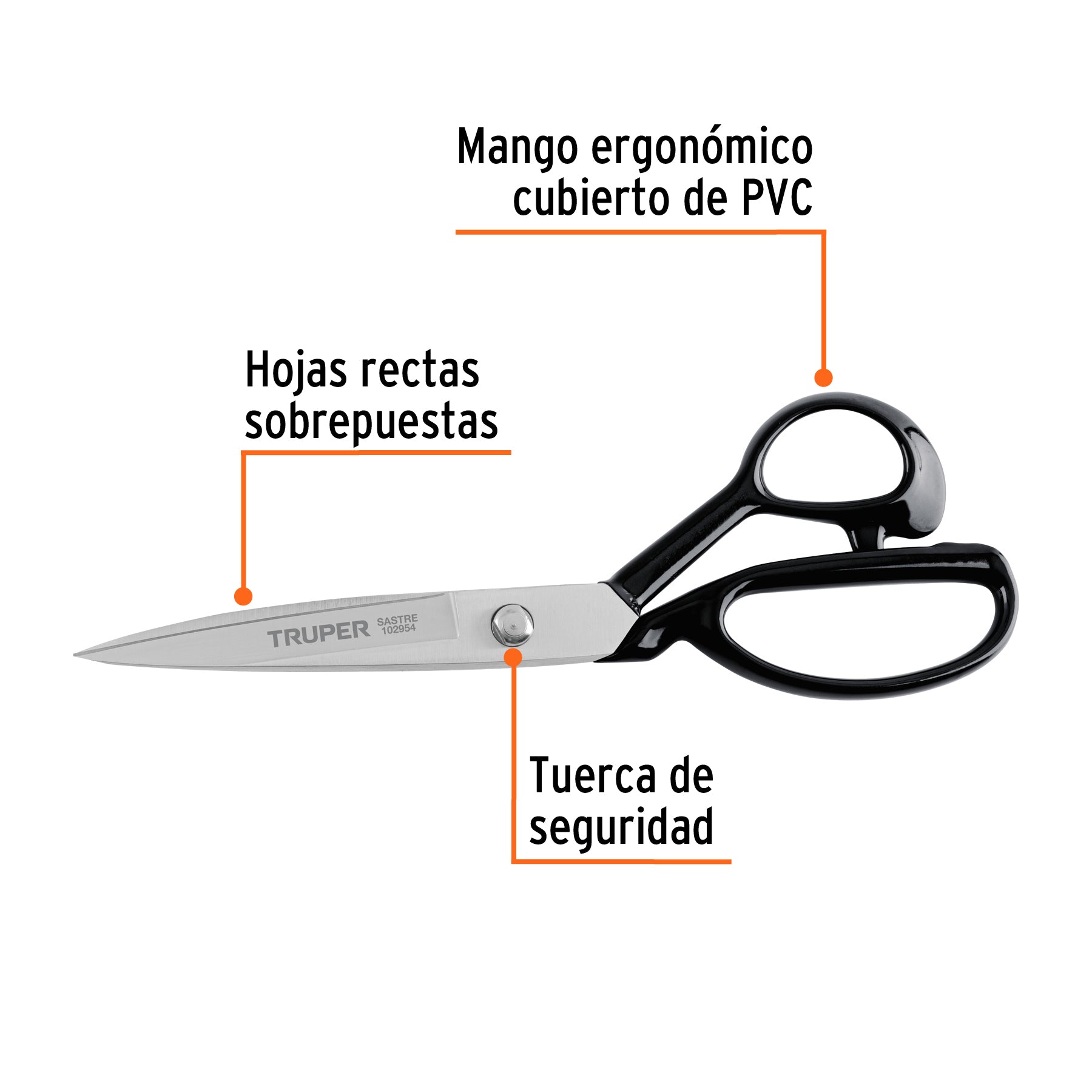 Tijera 9' para sastre, TRUPER