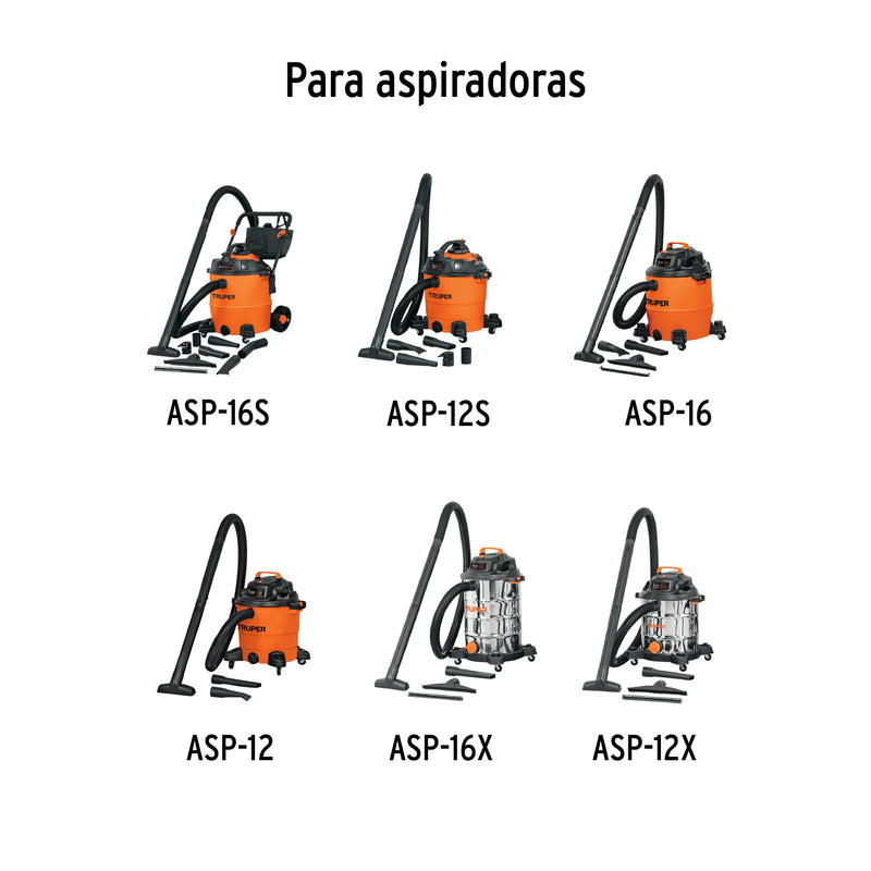 Tubo de extensión para aspiradora ASPI-12 y ASPI-16