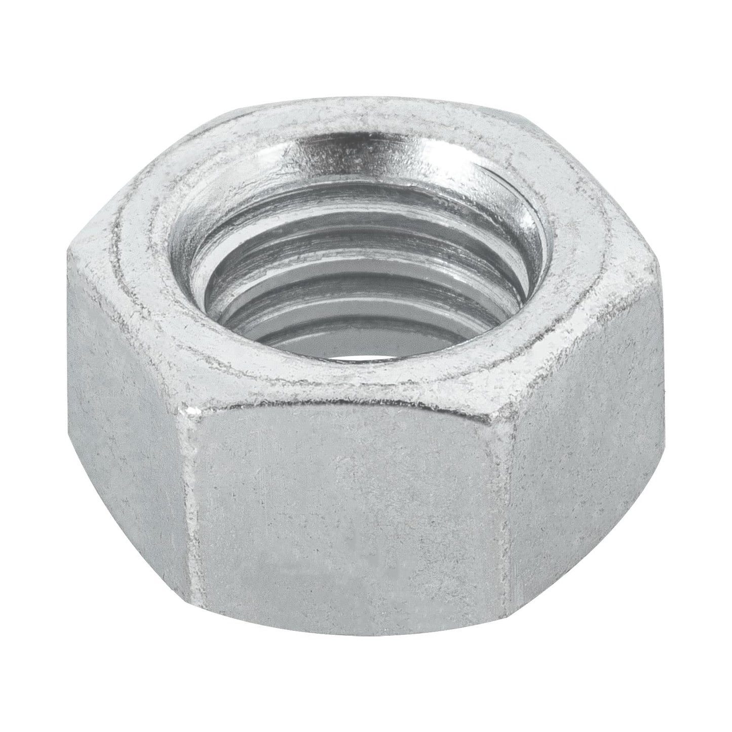 Blíster con 6 tuercas 1/2' hex de acero galvanizado, Fiero