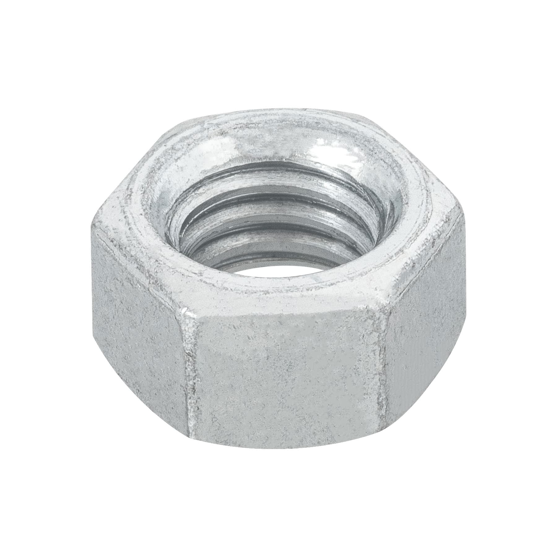 Blíster con 12 tuercas 3/8' hex de acero galvanizado, Fiero