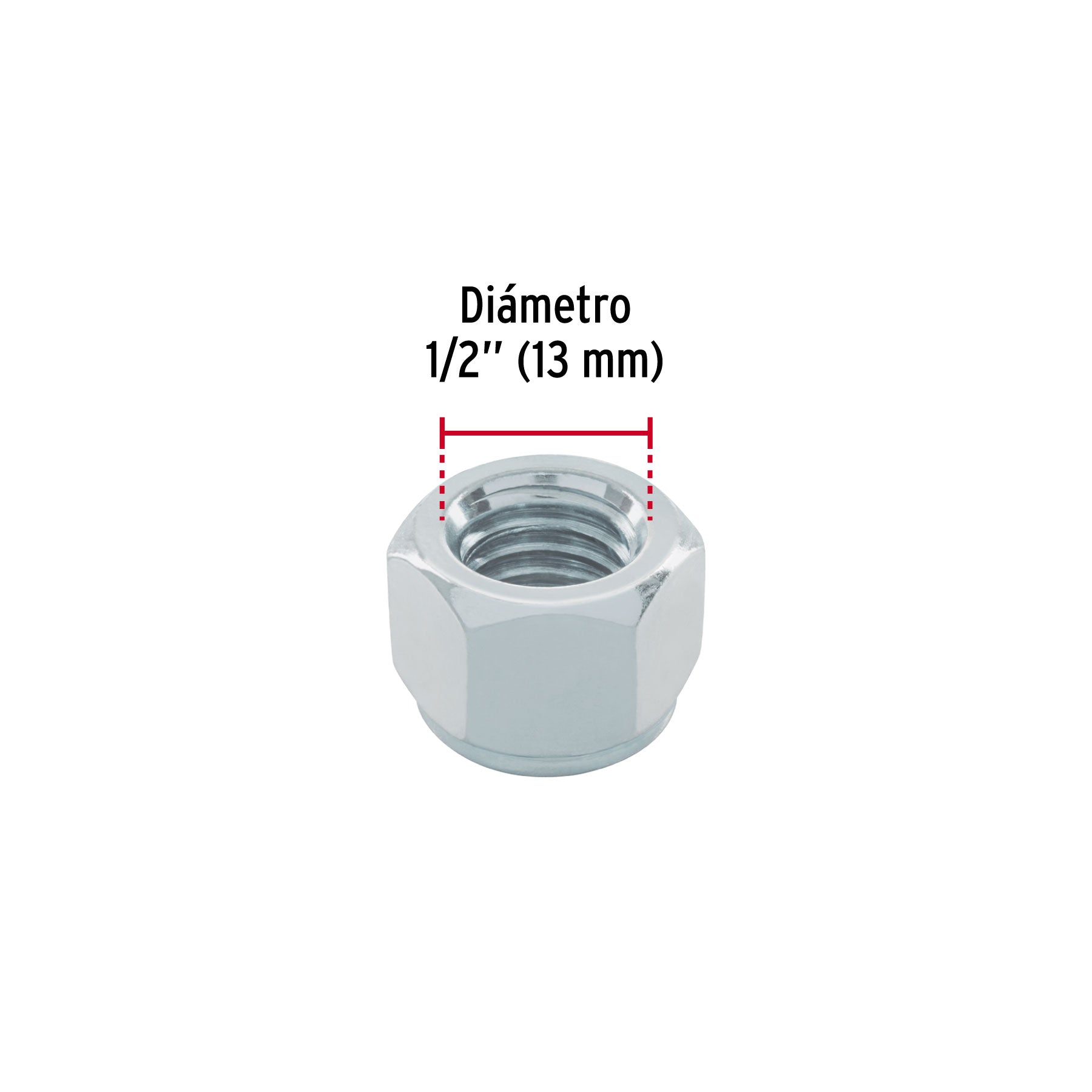 Bolsa con 50 tuercas de seguridad, 1/2' , FIERO