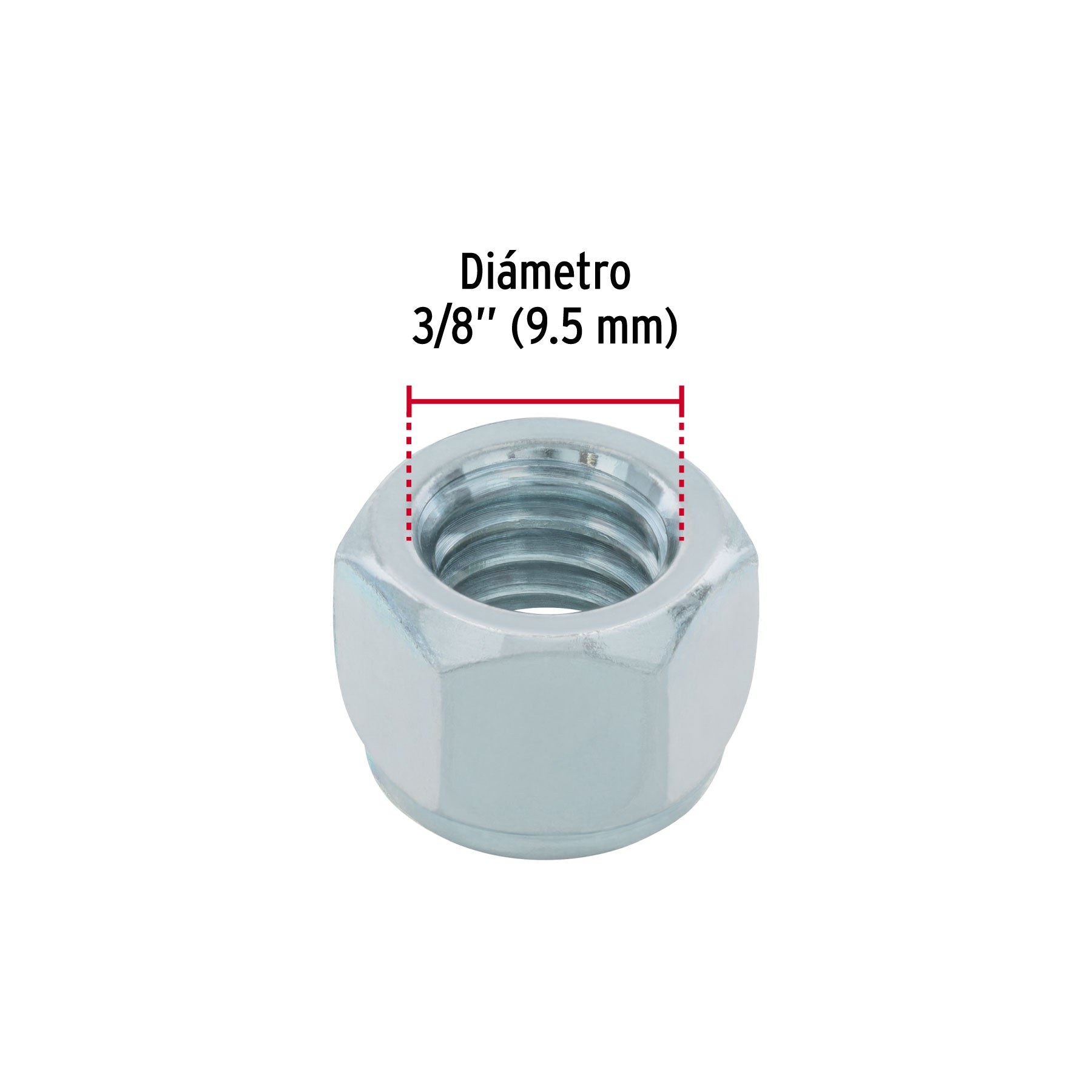 Bolsa con 100 tuercas de seguridad, 3/8' , FIERO