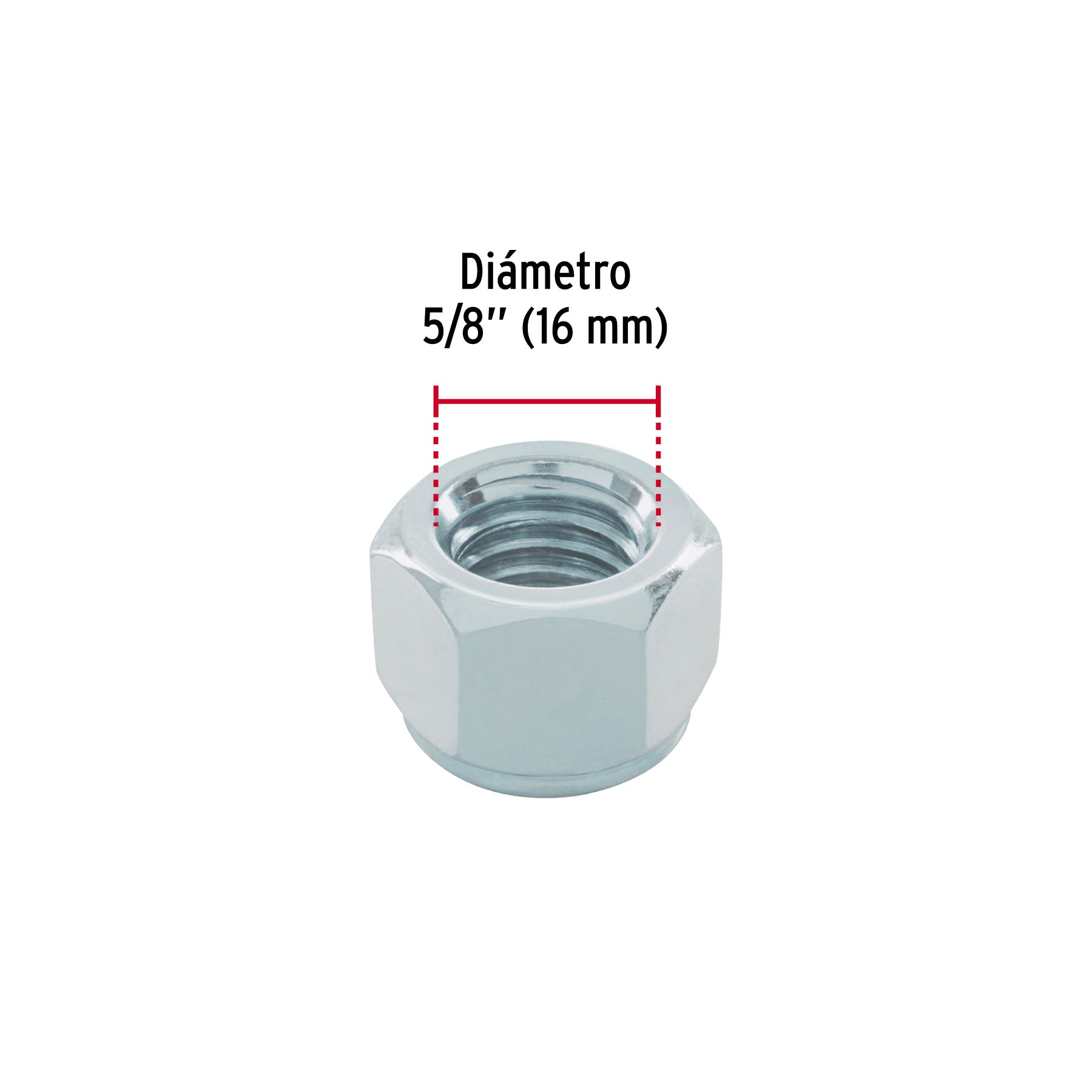 Bolsa con 25 tuercas de seguridad, 5/8' , FIERO