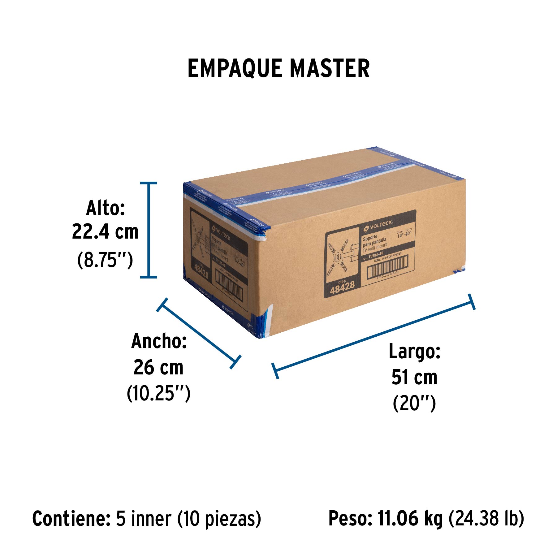 Soporte con brazo articulado para pantallas de 13'- 42
