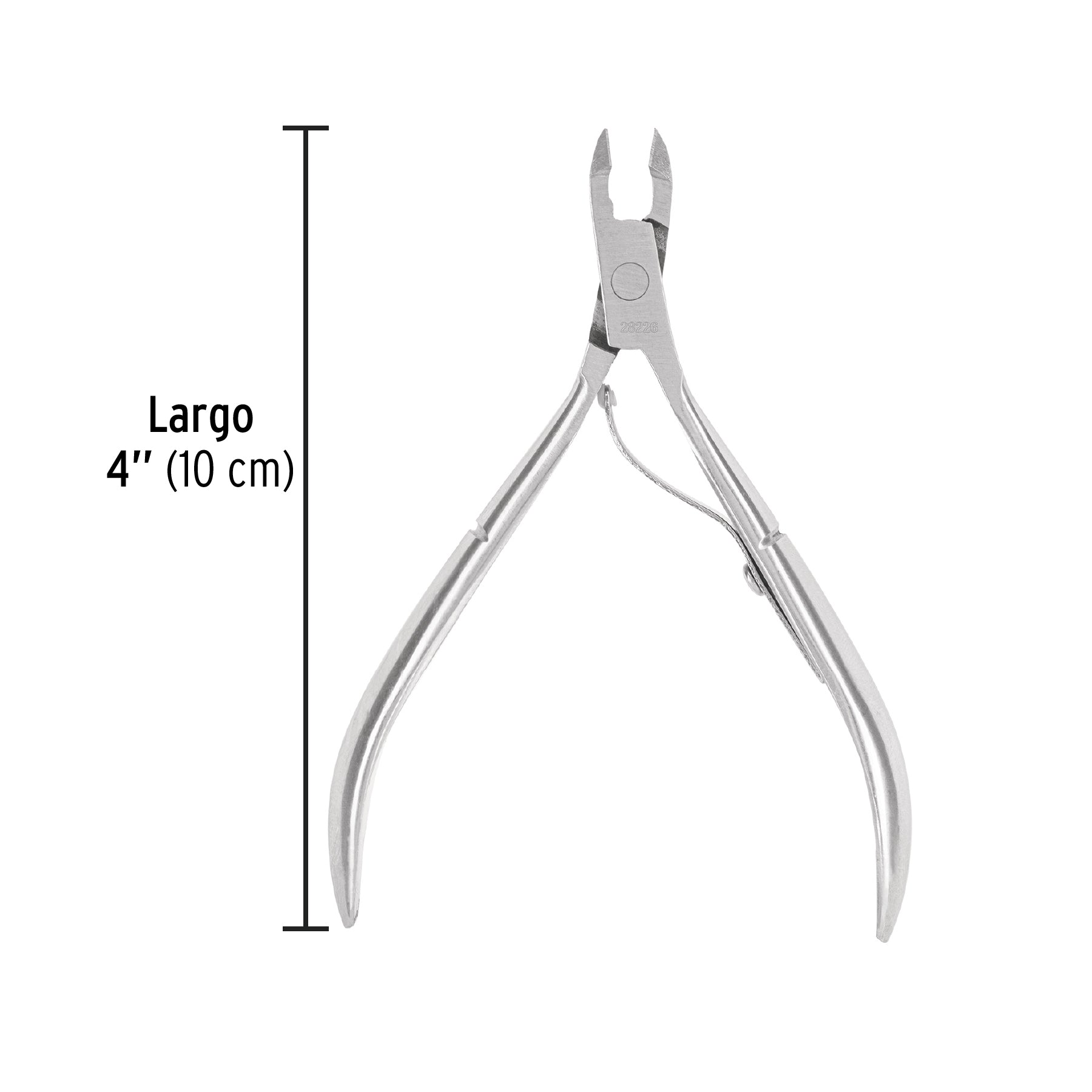 Alicate para manicure 4', cabeza recta, Pretul
