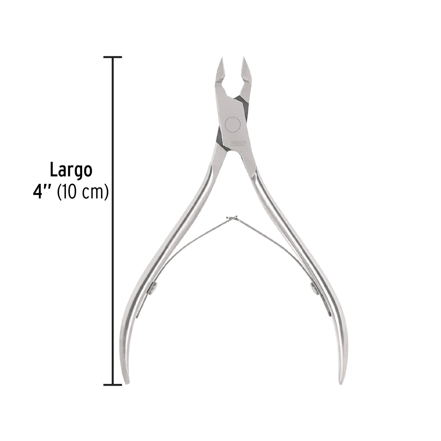 Alicate para manicure 4' cabeza recta corta, Pretul