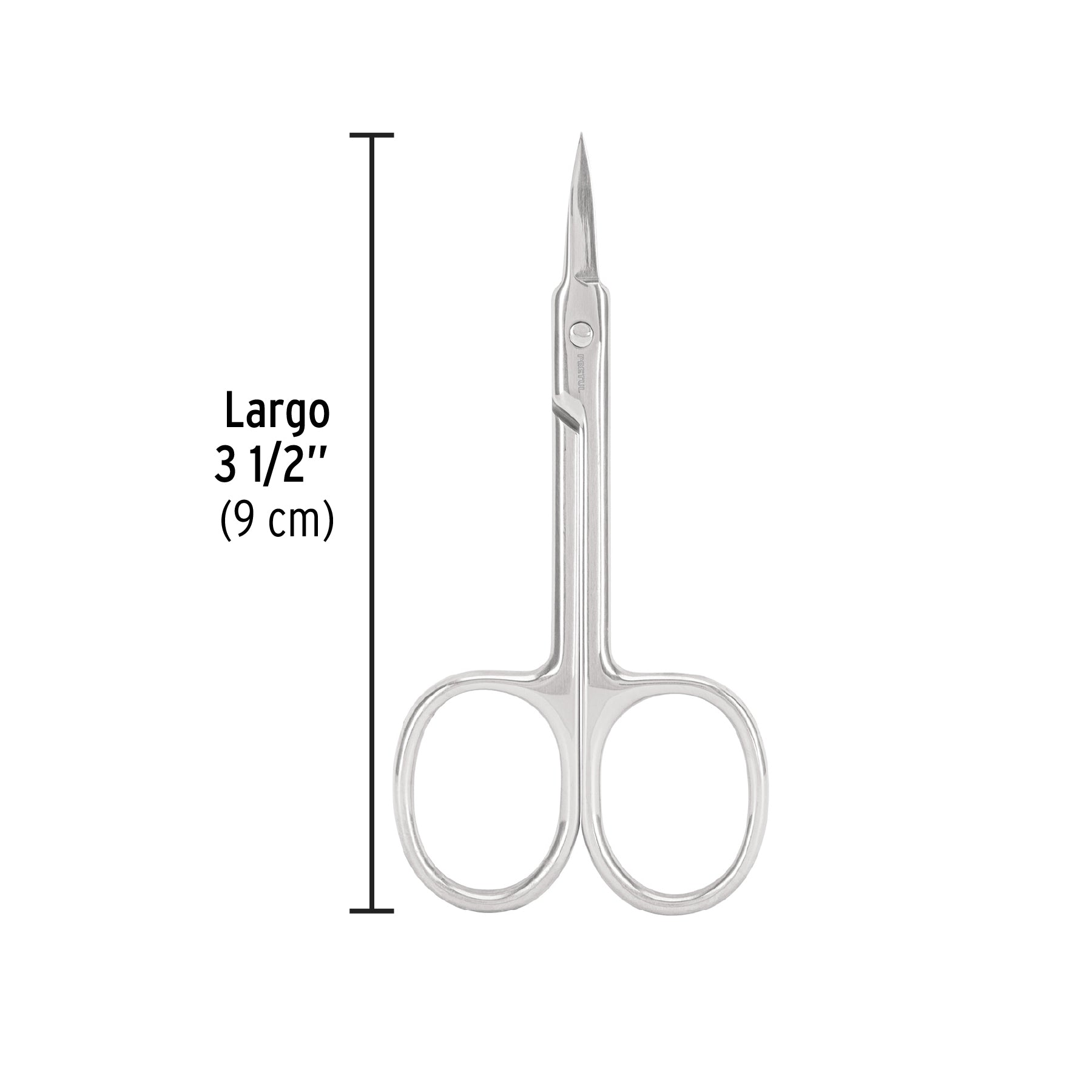 Tijera para manicure 3-1/2', punta fina, Pretul