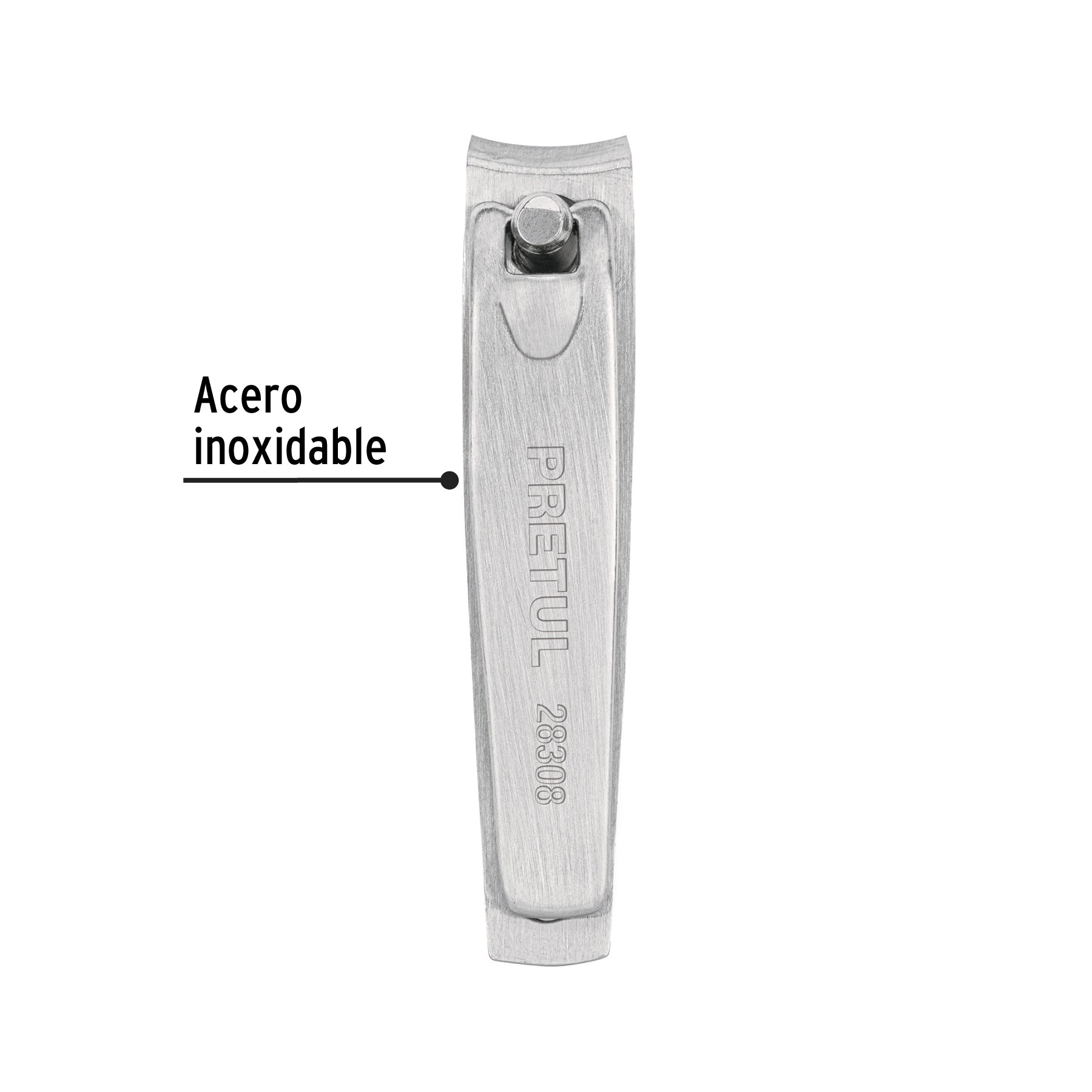 Corta uñas 2' acero inoxidable, Pretul