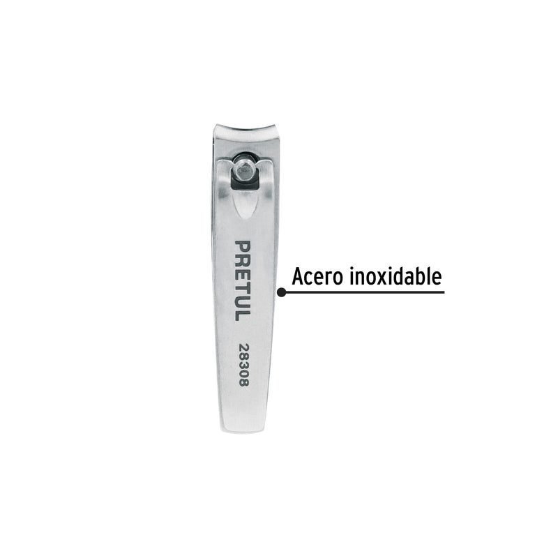 Corta uñas 2' acero inoxidable, Pretul