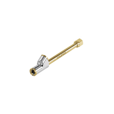 Valvula inflador cabeza doble, cuerda 1/4 npt