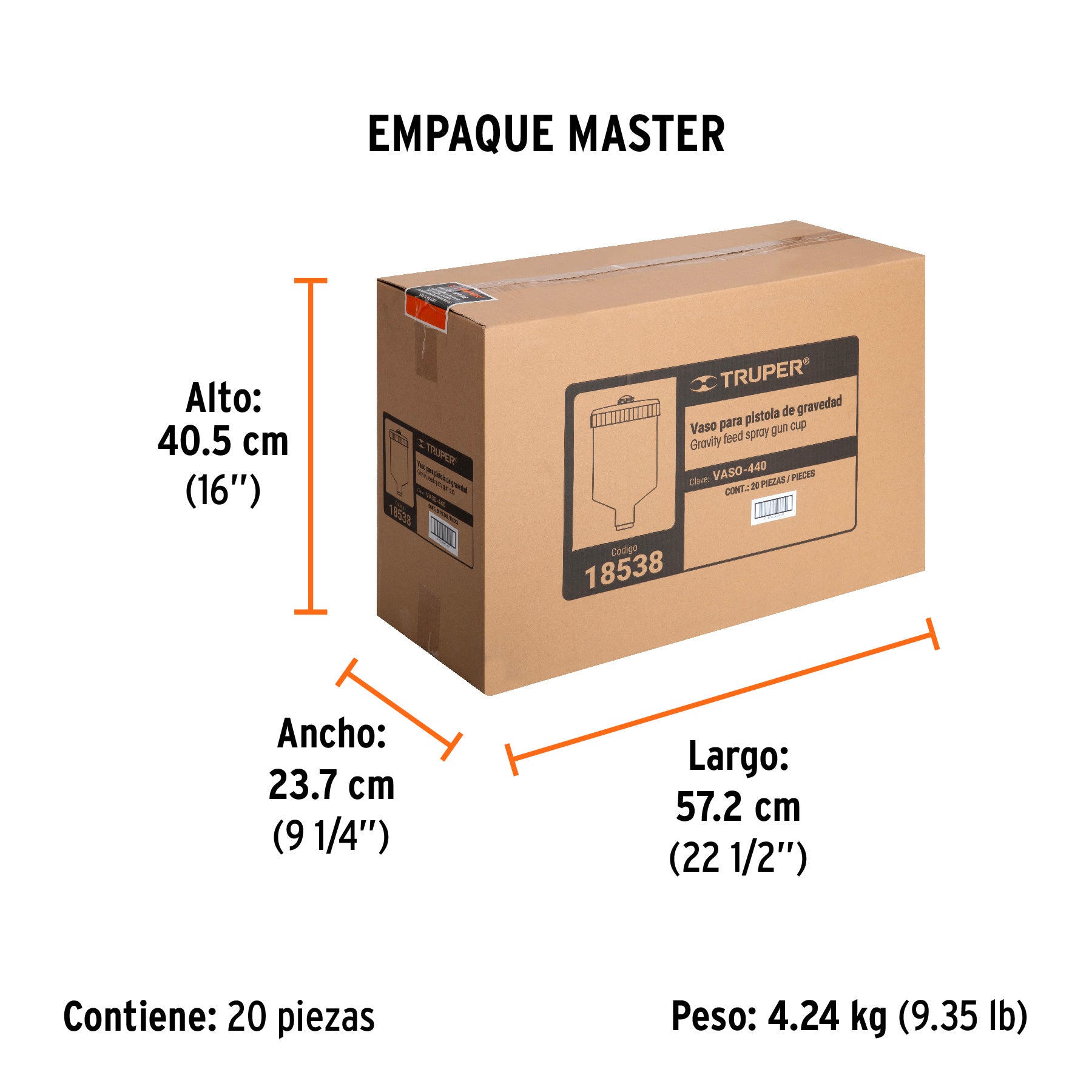 Vaso plástico de repuesto para PIPI-440, PIPI-441 y PIPI-442