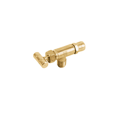 Válvula horizontal con maneral 1/8" para gas LP