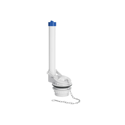 Válvula de descarga de 2' p/sanitario dos pzas,cadena inox