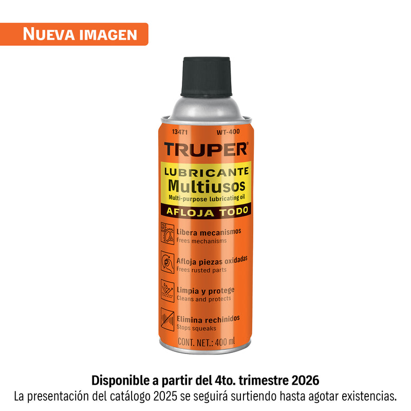 Aceite aflojatodo en aerosol, 400 ml