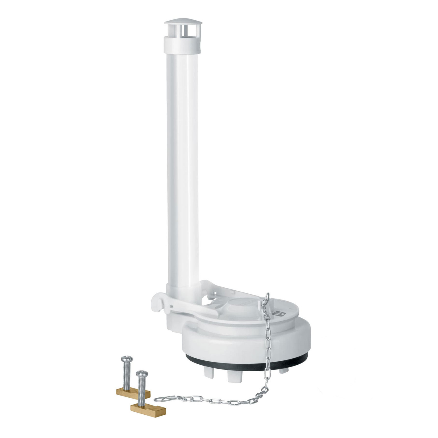 Válvula de descarga de 3' p/sanitario una pza, cadena Inox