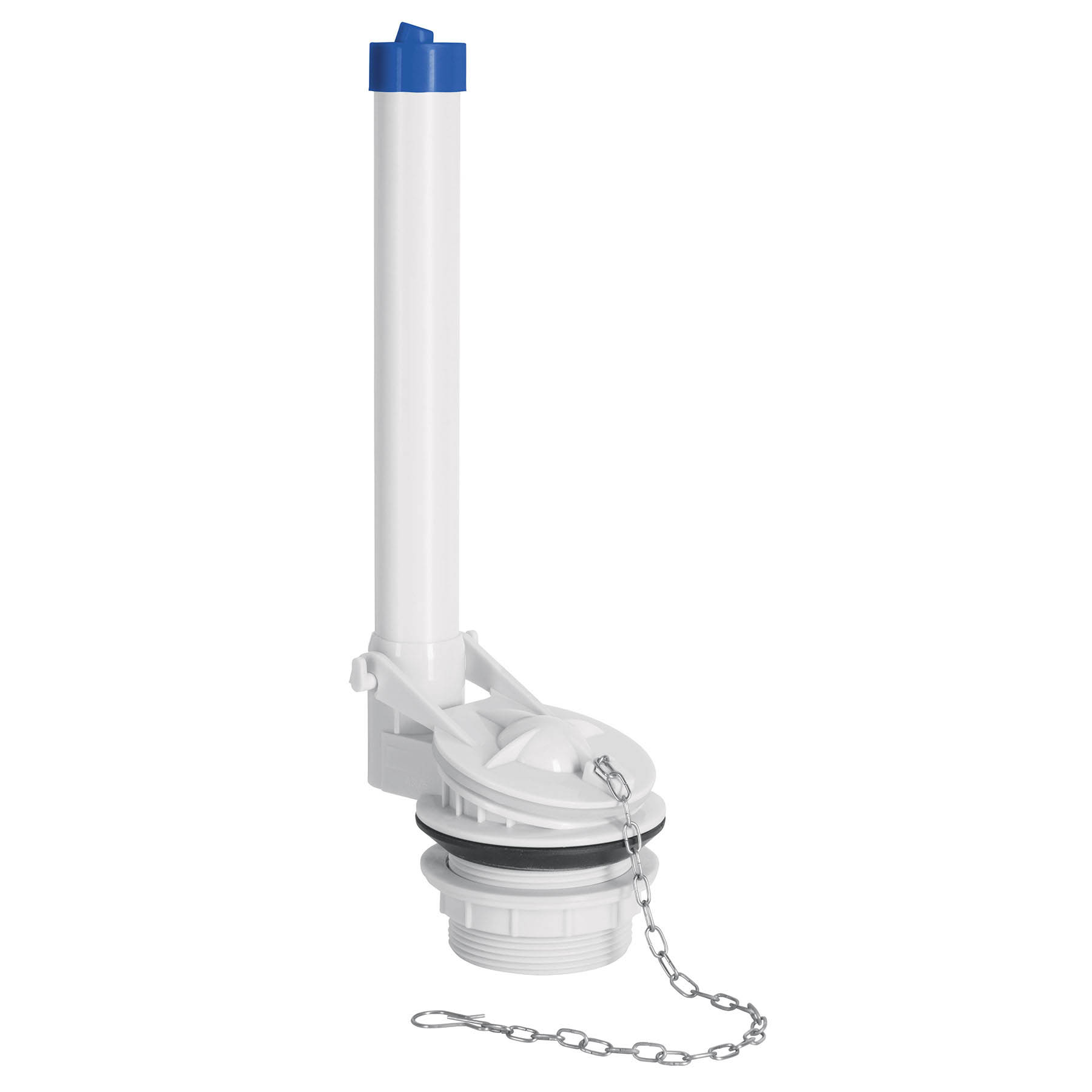 Válvula de descarga de 2' p/sanitario dos pzas,cadena inox