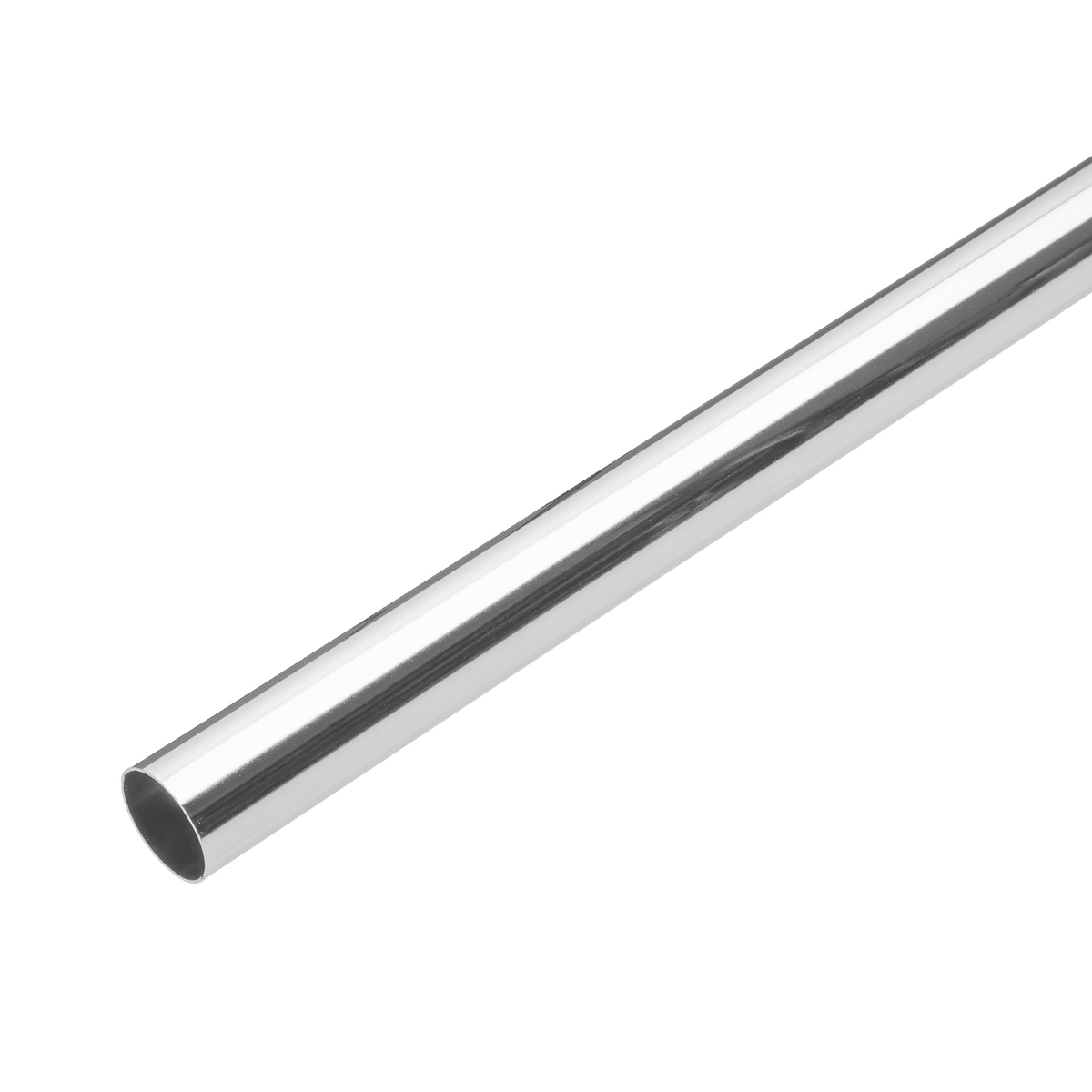 Tubo redondo de 2.4 m en acero cromado para closet, Hermex