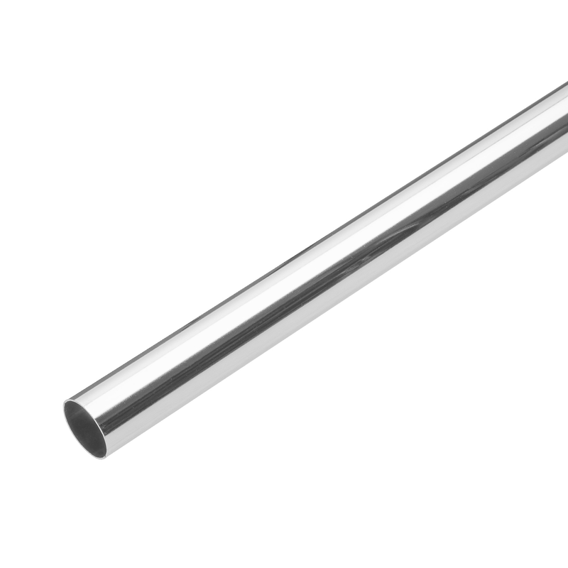 Tubo redondo de 2.4 m en acero cromado para closet, Hermex