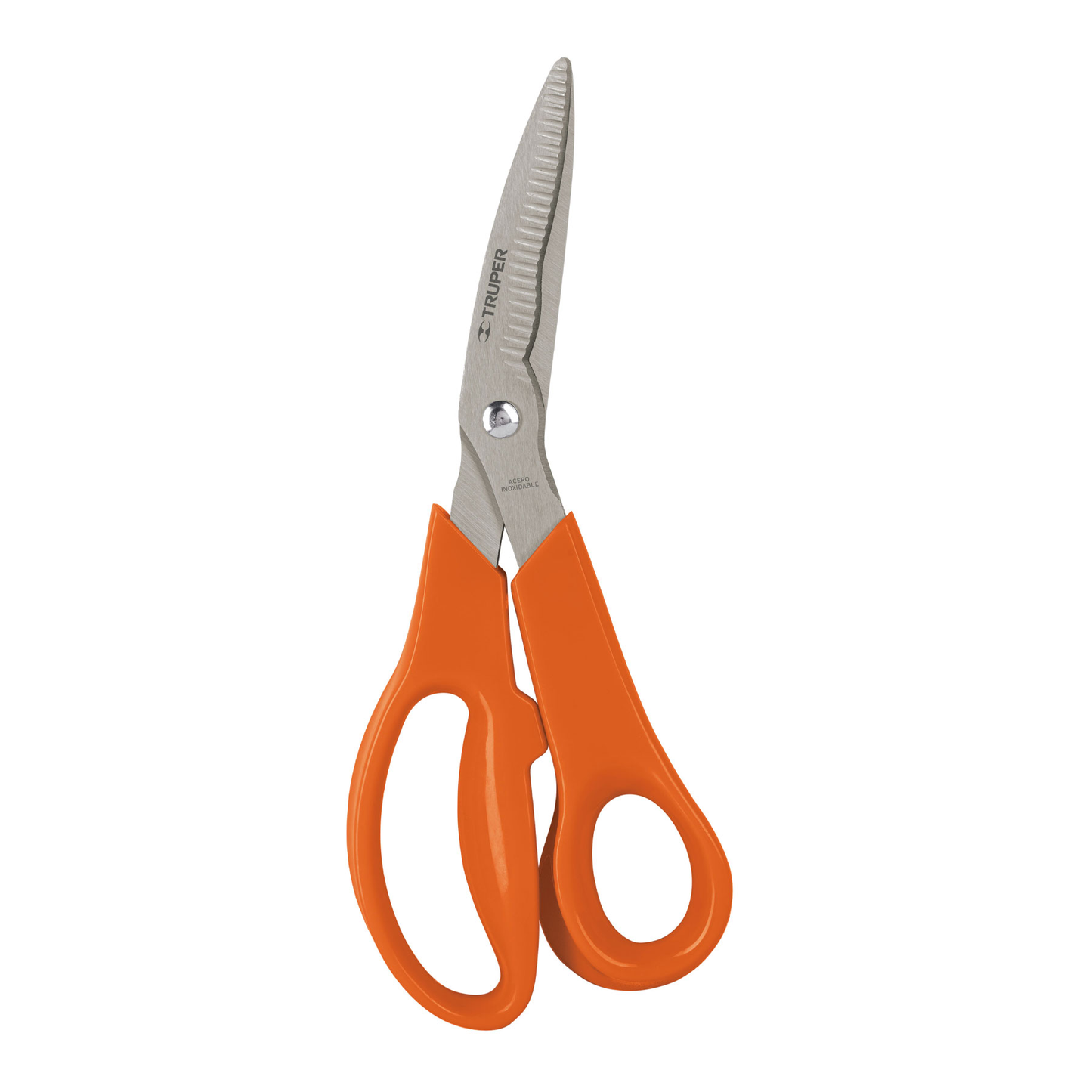 Tijera multiusos de 8", cuchillas dentadas