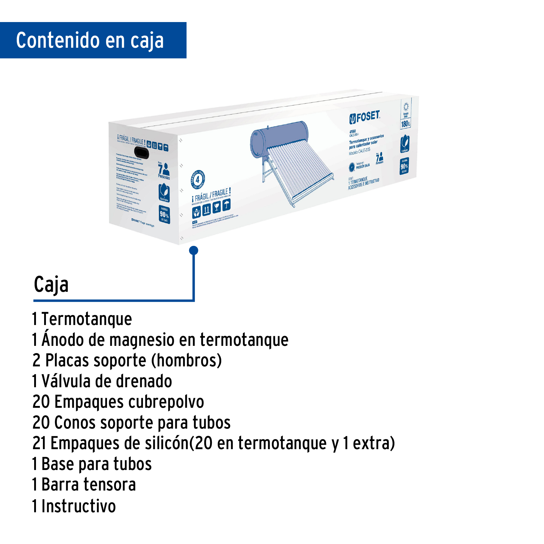 Termotanque para modelo CALE-20S