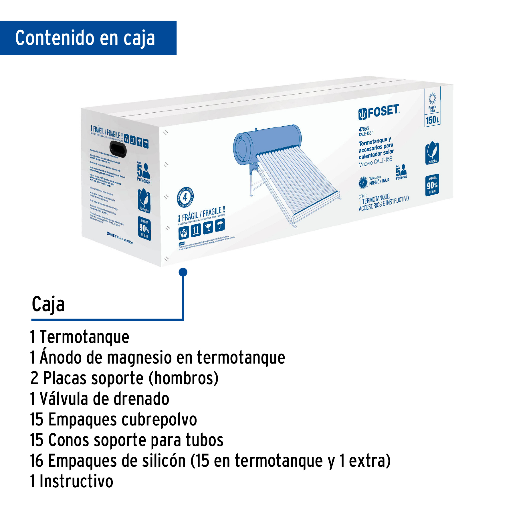 Termotanque para modelo CALE-15S
