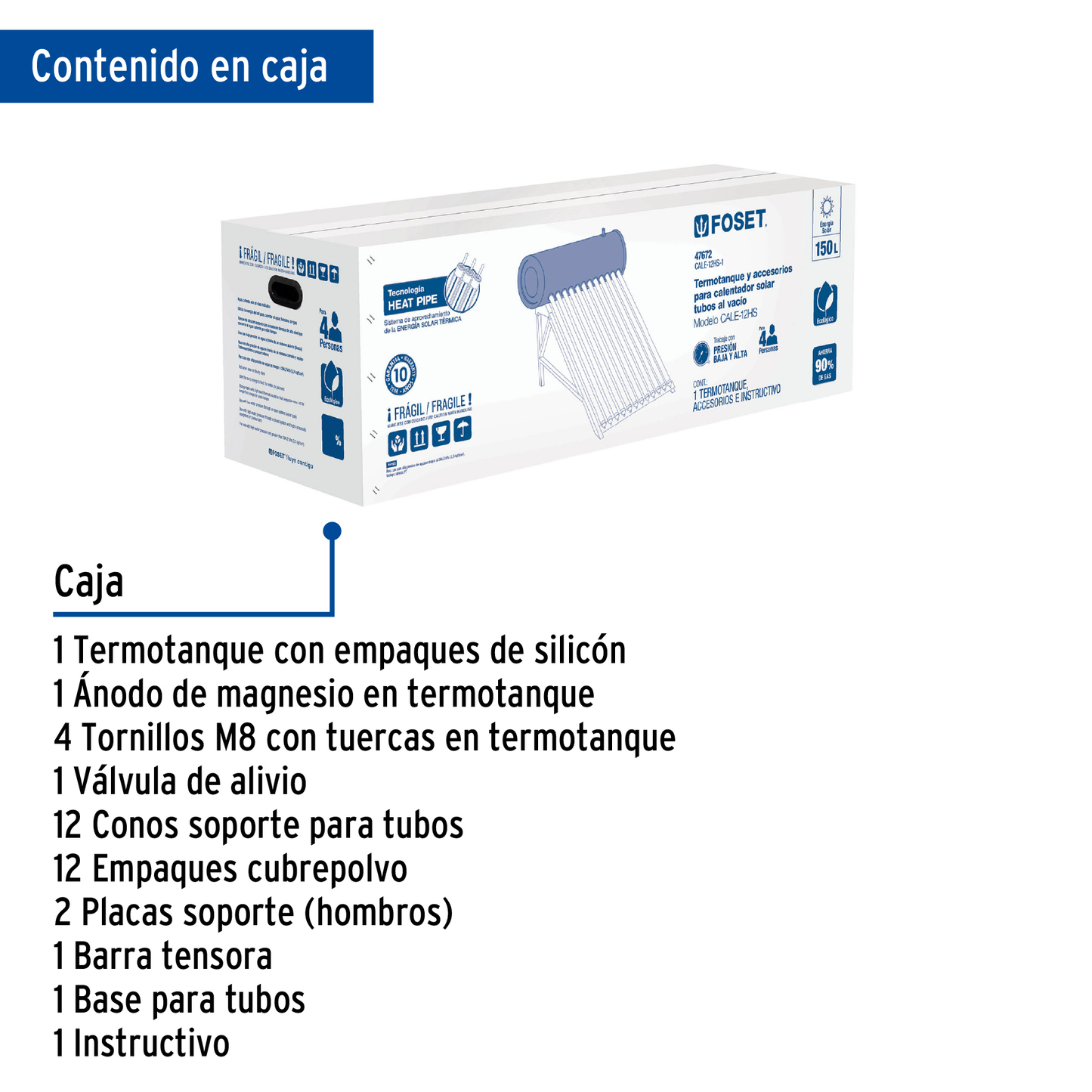Termotanque para modelo CALE-12HS
