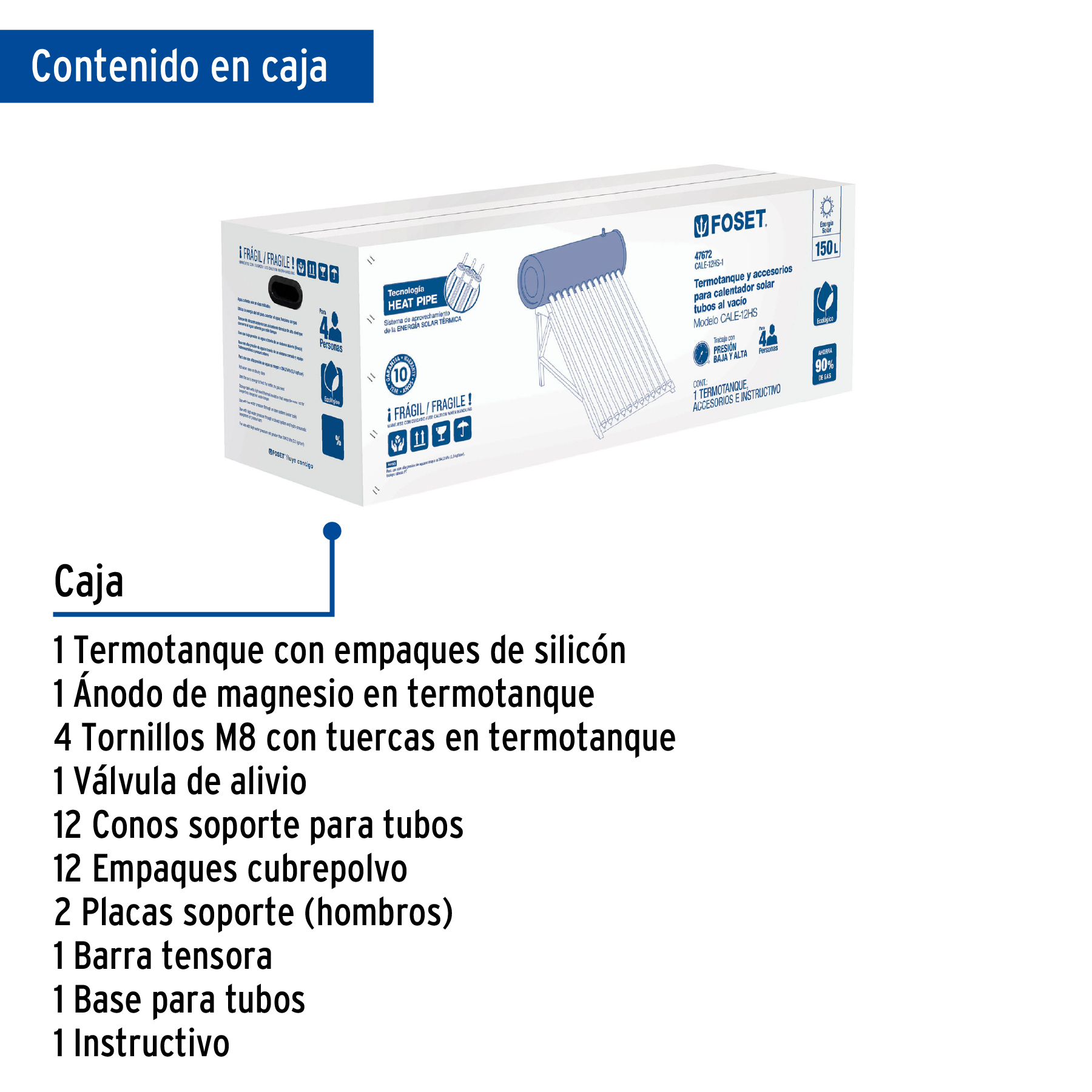 Termotanque para modelo CALE-12HS
