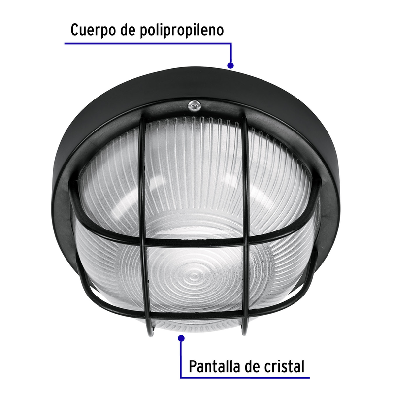 Arbotante decorativo cuerpo de ABS, lámpara no incluida