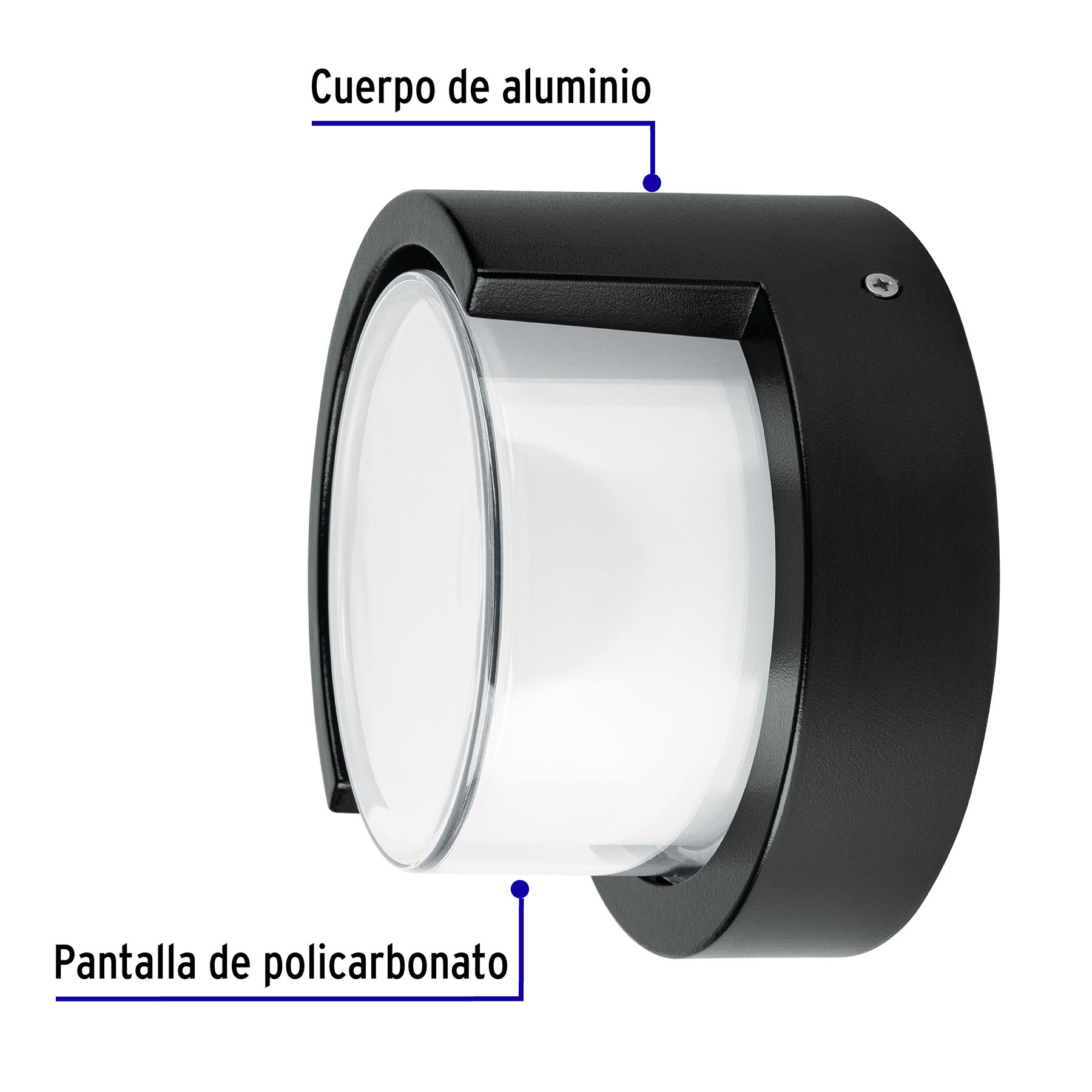 Arbotante decorativo de LED 10 W luz cálida, Volteck