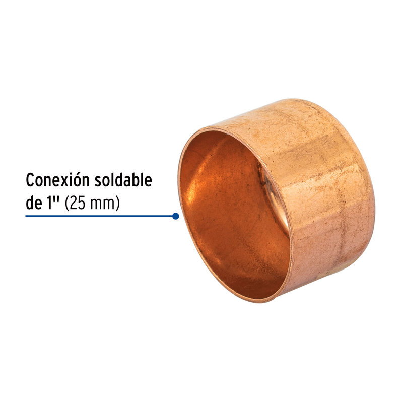 Tapón capa, de cobre,1', Basic