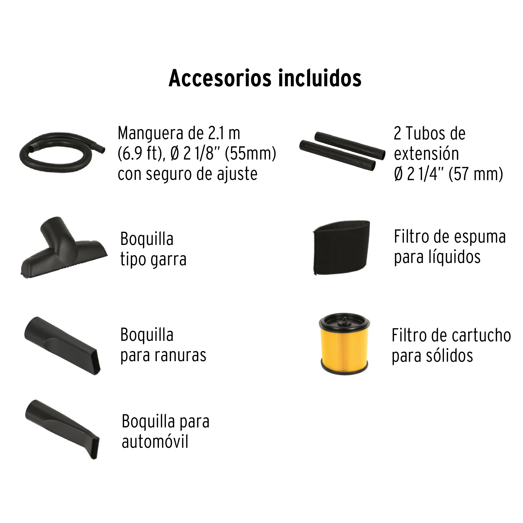Aspiradora de sólidos y líquidos de 12 gal, plástica