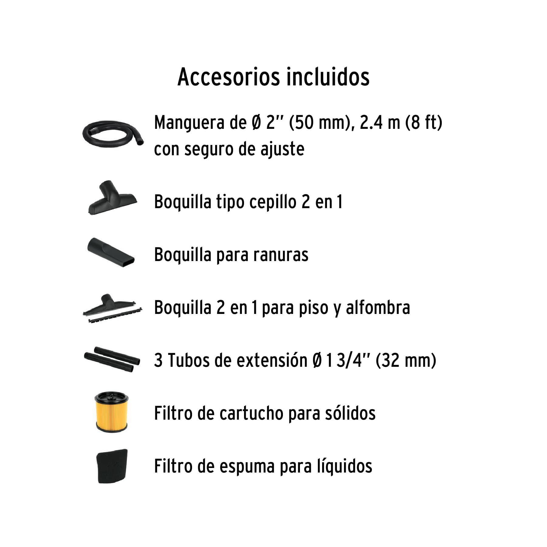 Aspiradora de sólidos y líquidos de 5 gal en acero inox