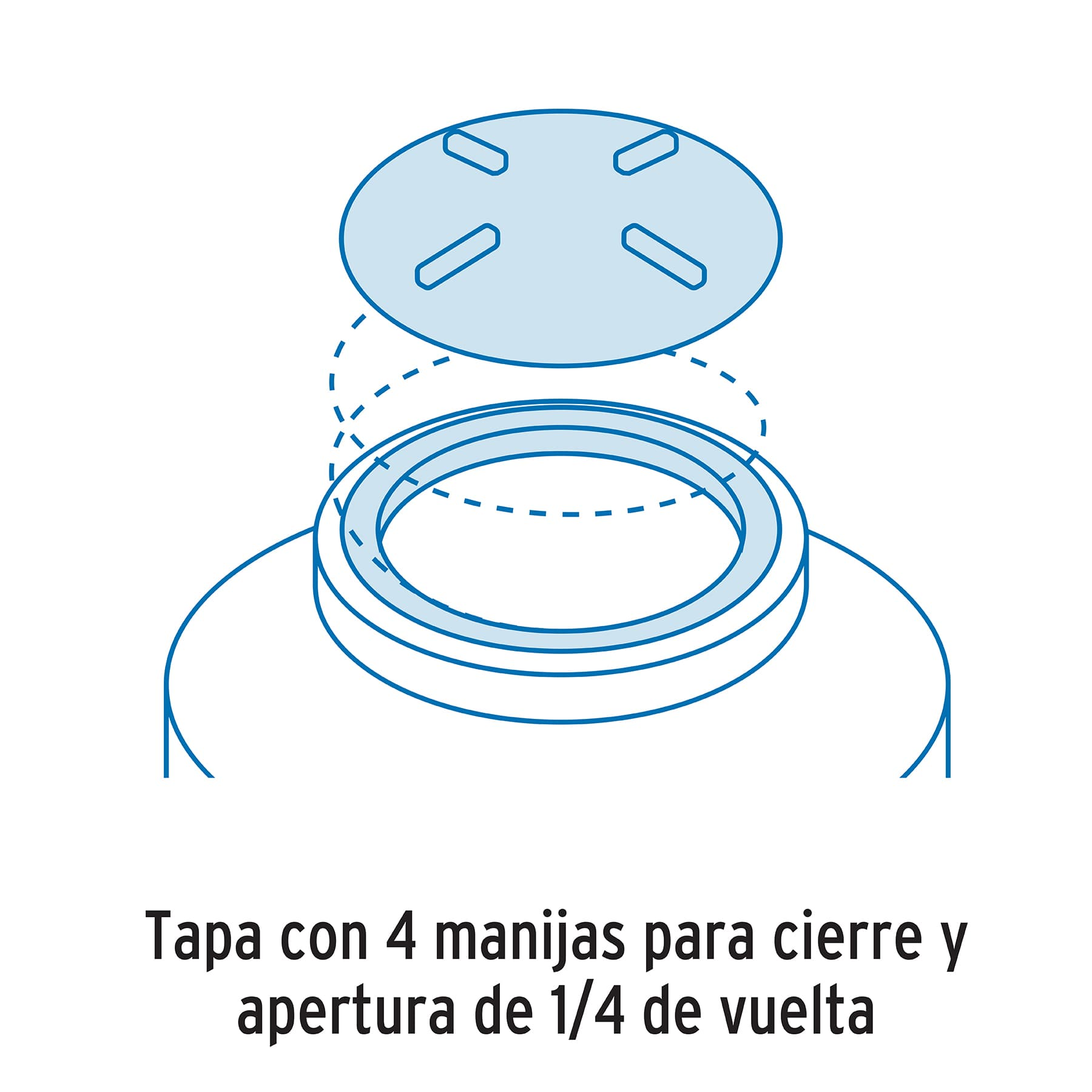 Tapa para tinaco, 18'