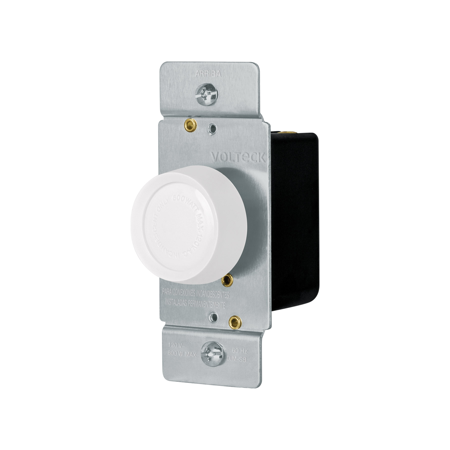 Atenuador de luz giratorio, Standard, blanco, Voltec