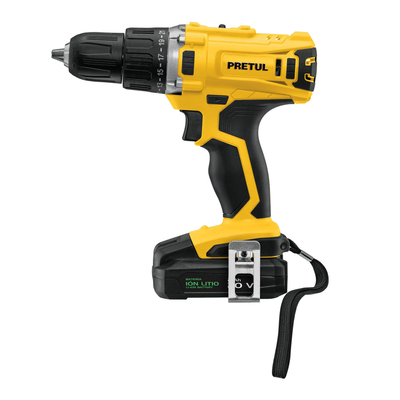 Taladro 1/2', 20V, 1 batería 2Ah, PRETUL