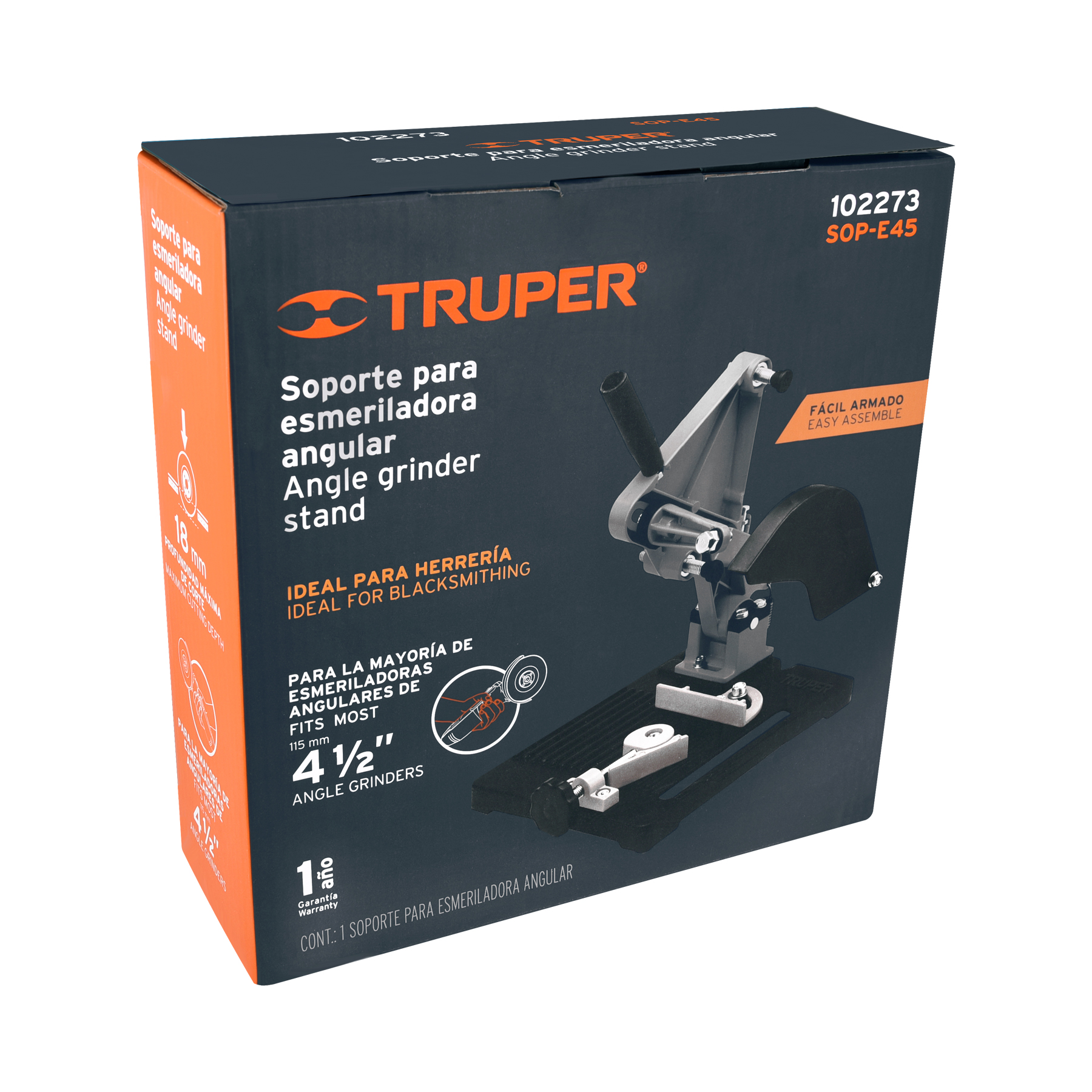 Soporte para esmeriladora angular de 4 1/2', Truper
