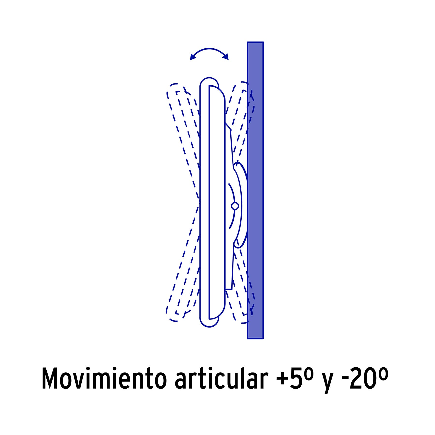 Soporte fijo con inclinación ajustable p/pantallas 32'-70'