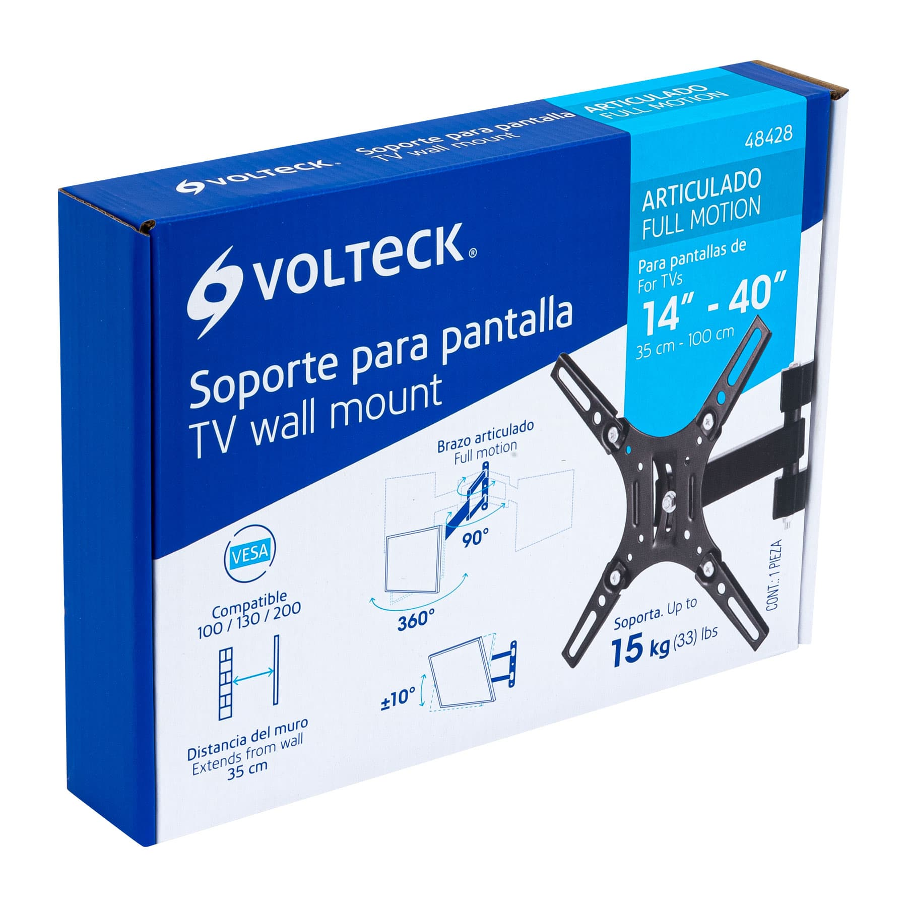 Soporte con brazo articulado para pantallas de 13'- 42