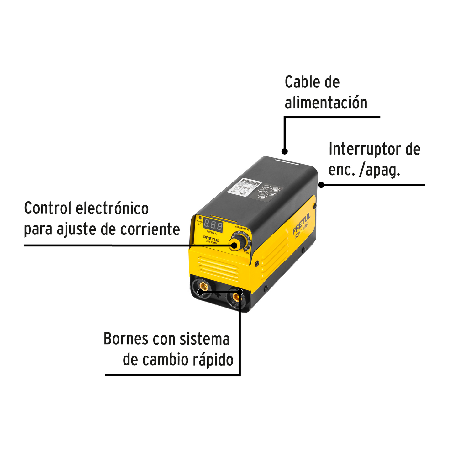 Soldadora inversora mini, 100A, 127V, Pretul