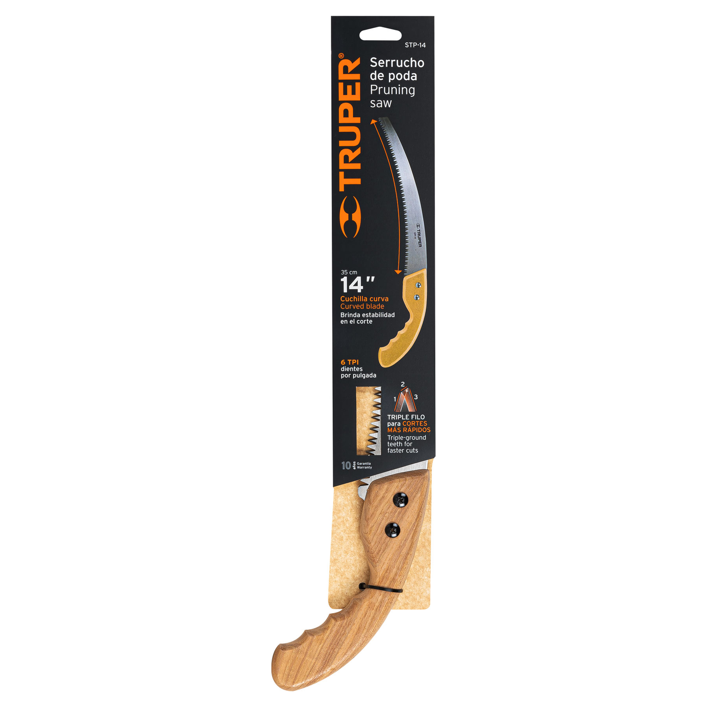Serrucho de poda 14", tradicional, 6 DPP SUSTITUYE 100121