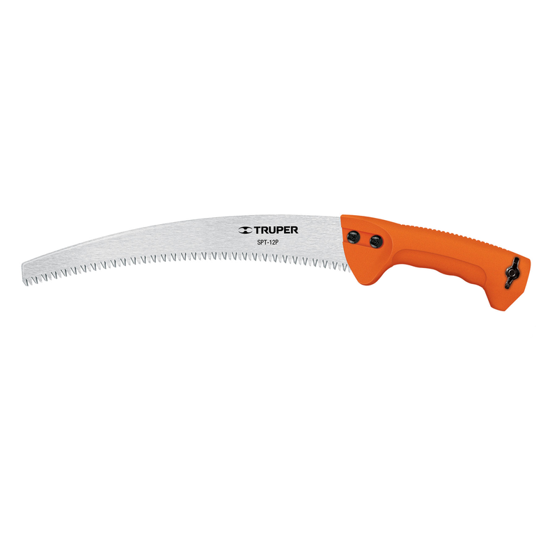 Serrucho de poda 12' hoja curva 6 DPP, mango de plástico