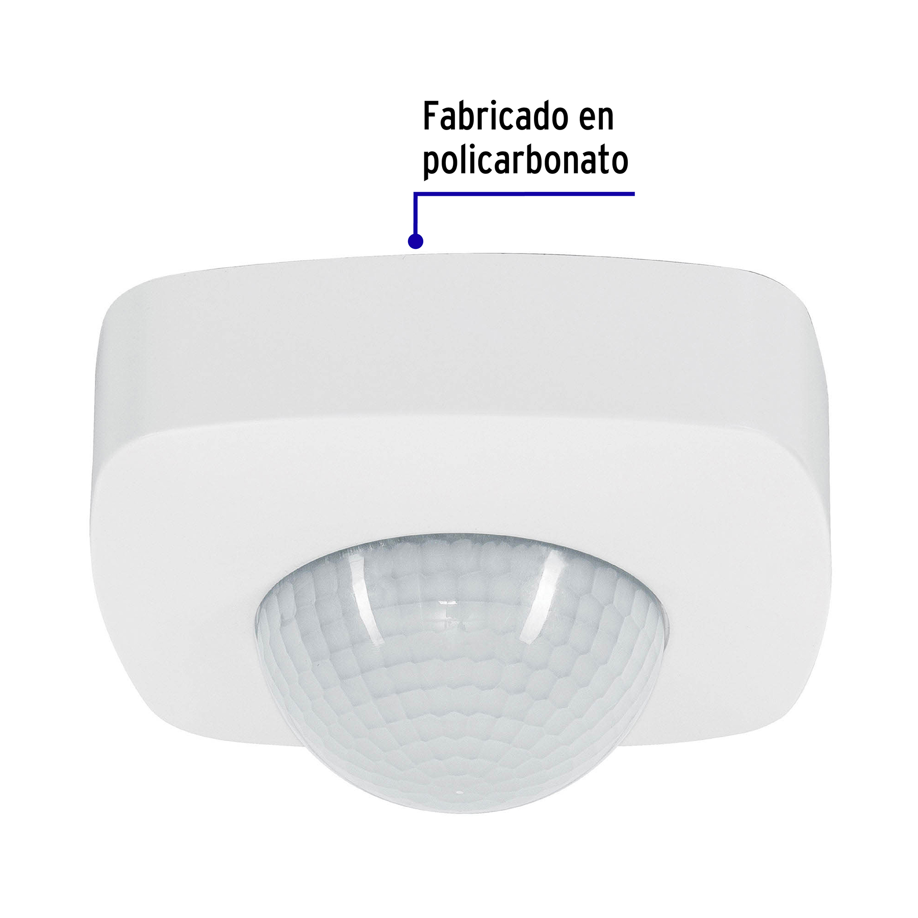 Sensor de movimiento para techo, rango de detección 20 m