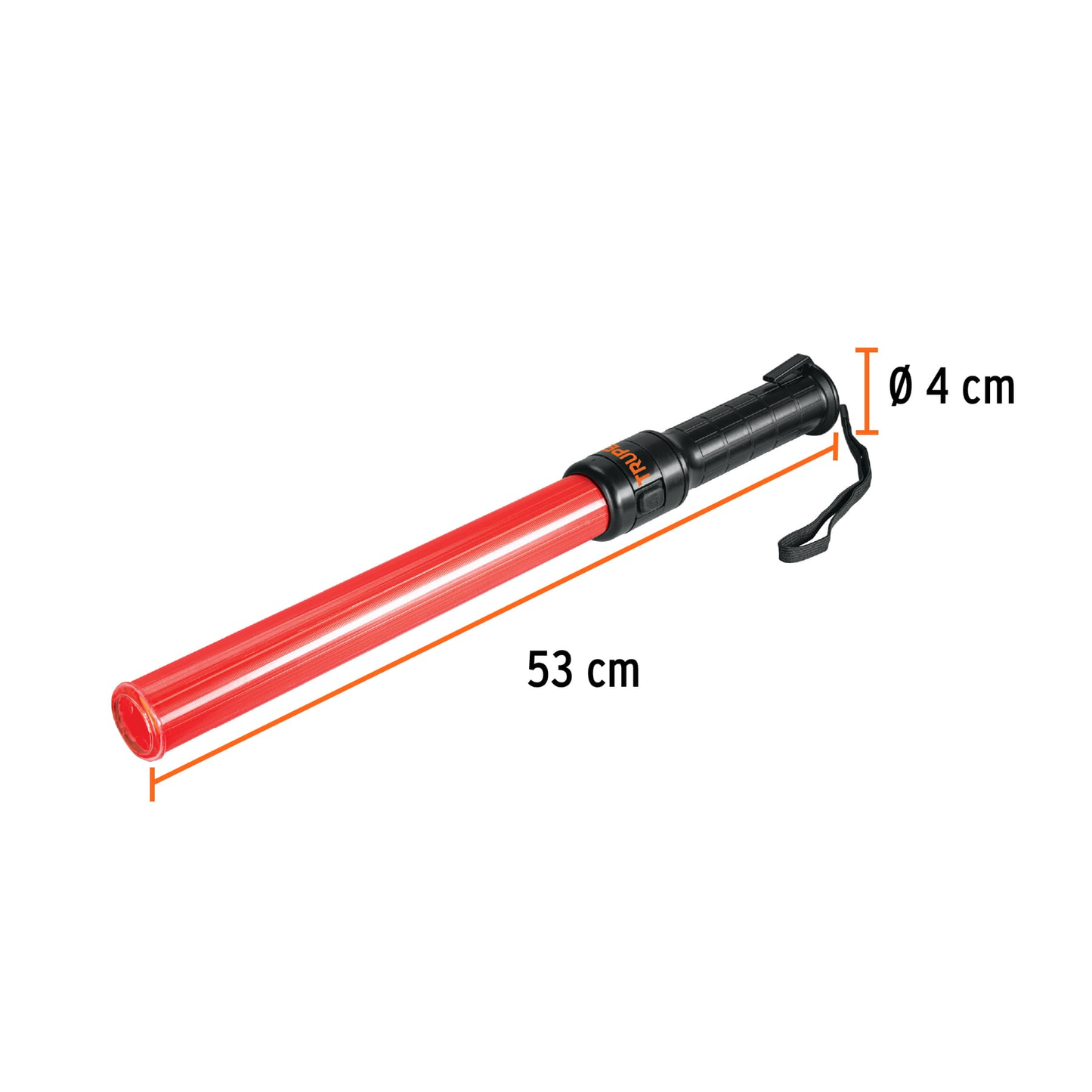 Bastón de seguridad de luz LED, 52 cm