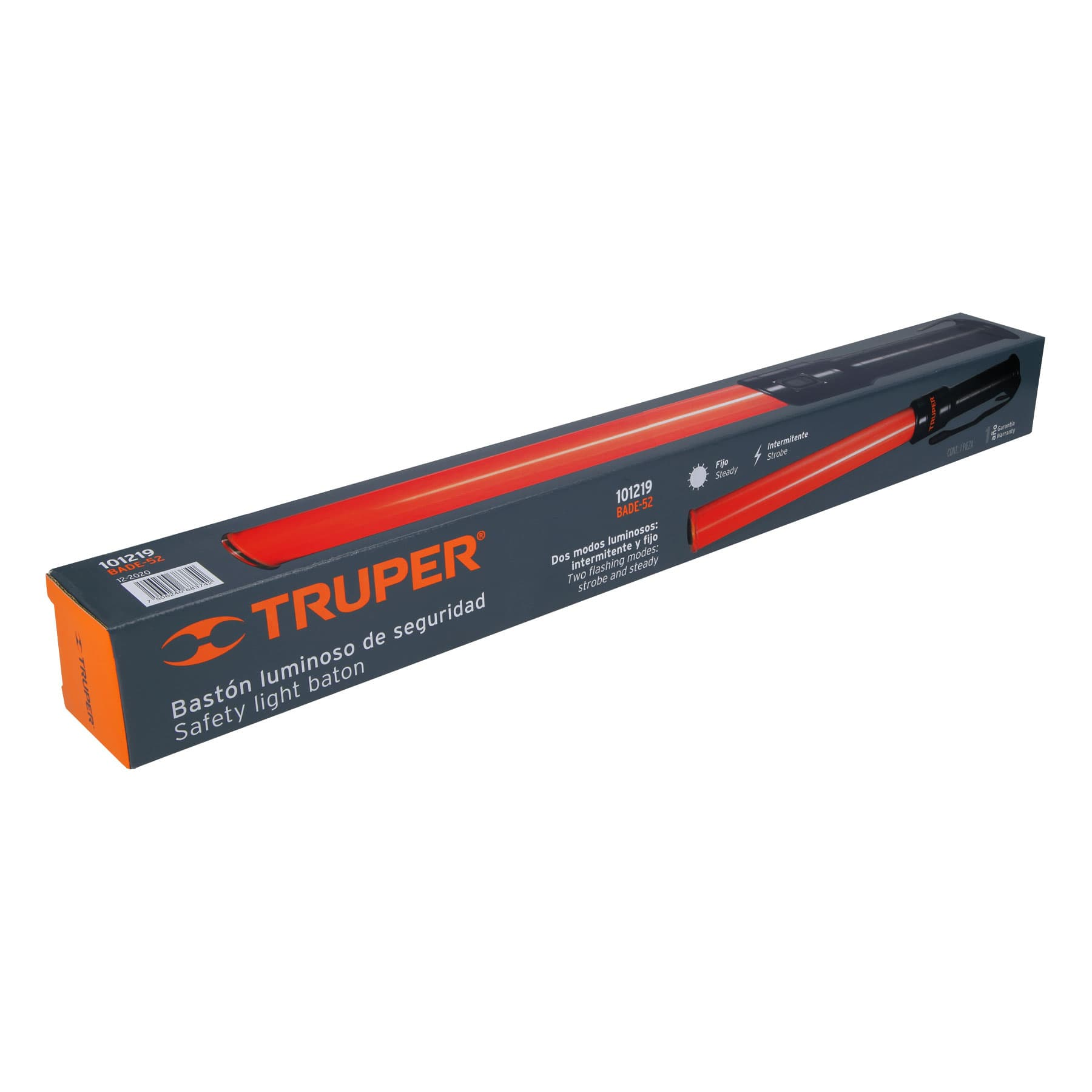 Bastón de seguridad de luz LED, 52 cm